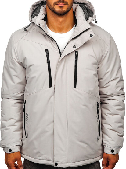 Chaqueta de invierno para hombre gris Bolf 22M321