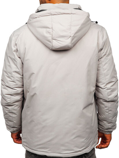 Chaqueta de invierno para hombre gris Bolf 22M321