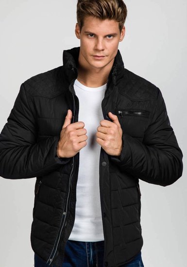 Chaqueta de invierno para hombre negra Bolf 1673