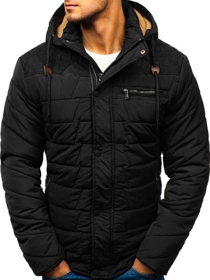 Chaqueta de invierno para hombre negra Bolf 1673