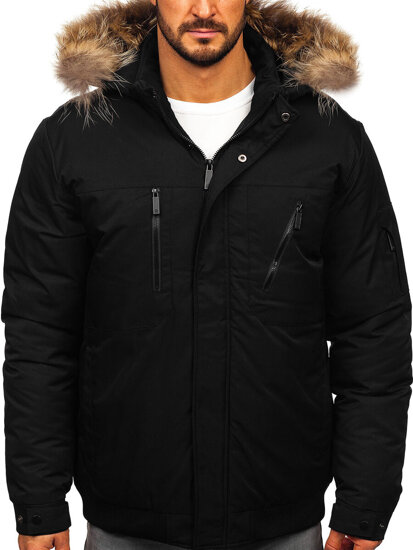 Chaqueta de invierno para hombre negra Bolf 62M9515