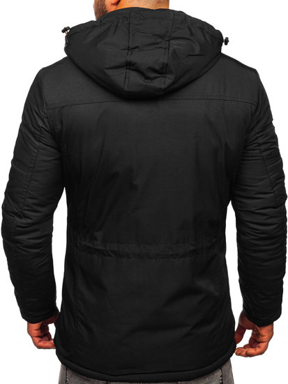 Chaqueta de invierno para hombre negro Bolf 2025