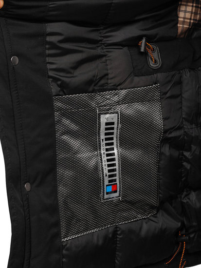 Chaqueta de invierno para hombre negro Bolf 2025