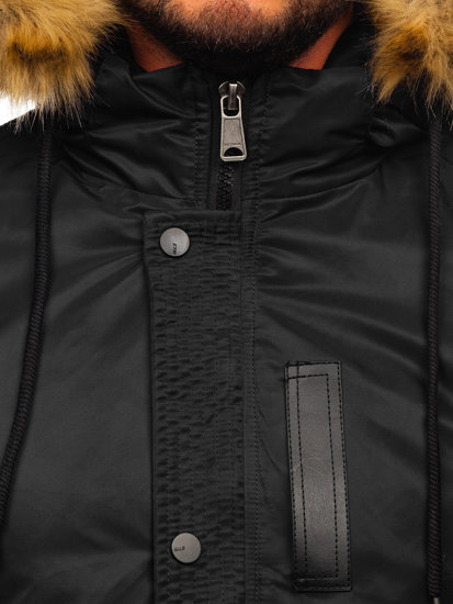 Chaqueta de invierno para hombre negro Bolf 2129