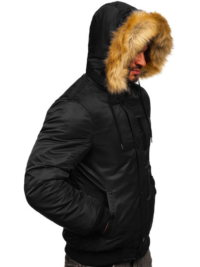 Chaqueta de invierno para hombre negro Bolf 2129