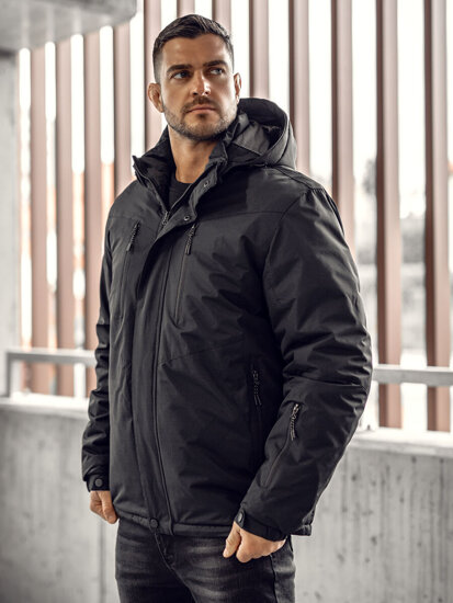 Chaqueta de invierno para hombre negro Bolf 22M320A