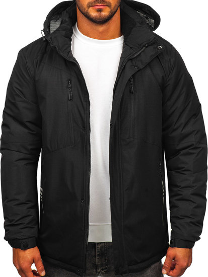 Chaqueta de invierno para hombre negro Bolf 22M321