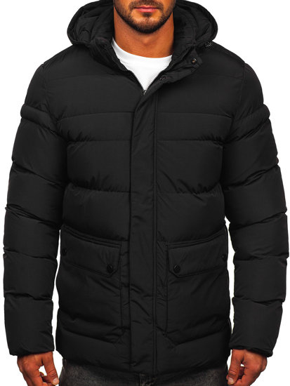 Chaqueta de invierno para hombre negro Bolf 22M332