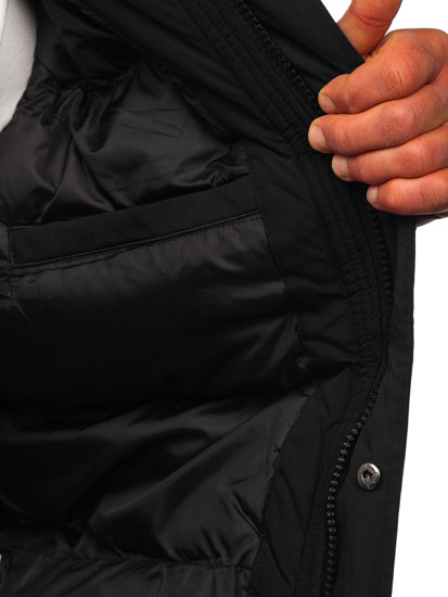 Chaqueta de invierno para hombre negro Bolf 27M8100