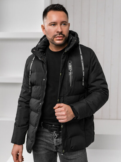 Chaqueta de invierno para hombre negro Bolf 5M3136A1