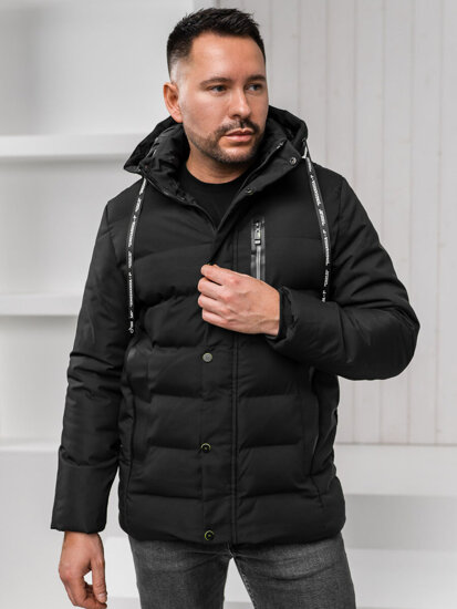 Chaqueta de invierno para hombre negro Bolf 5M3136A1