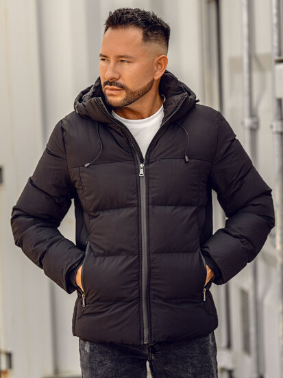 Chaqueta de invierno para hombre negro Bolf 9978A