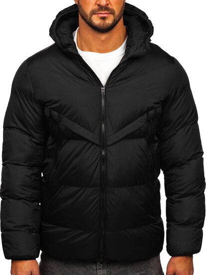 Chaqueta de invierno para hombre negro Bolf CS1006