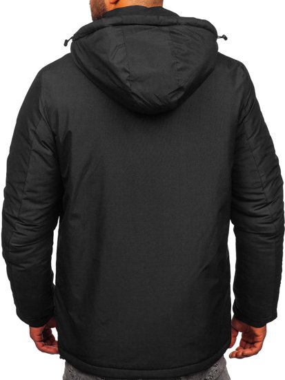 Chaqueta de invierno para hombre negro Bolf HKK2023