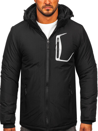 Chaqueta de invierno para hombre negro Bolf HKK2025