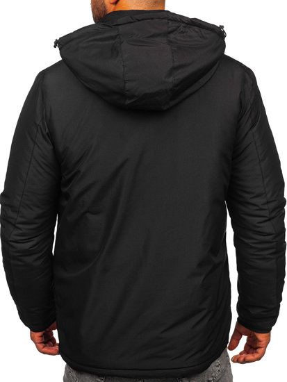 Chaqueta de invierno para hombre negro Bolf HKK2025