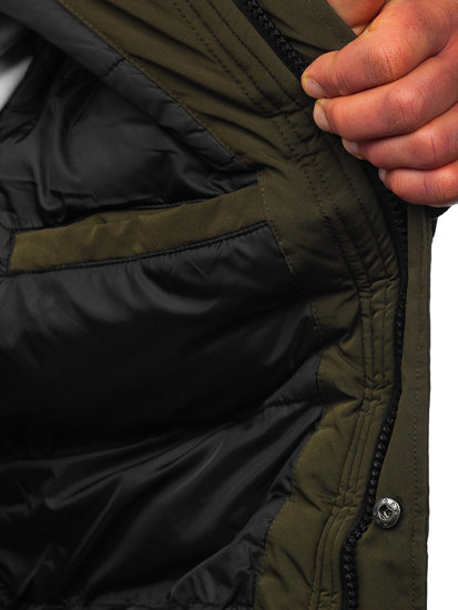 Chaqueta de invierno para hombre verde Bolf 27M8100