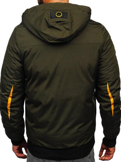 Chaqueta de invierno para hombre verde Bolf 27M8100