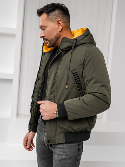 Chaqueta de invierno para hombre verde Bolf 27M8100A1