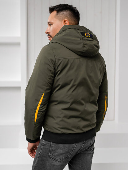 Chaqueta de invierno para hombre verde Bolf 27M8100A1