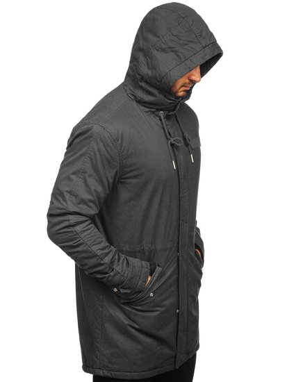 Chaqueta de invierno parka para hombre grafito Bolf EX838