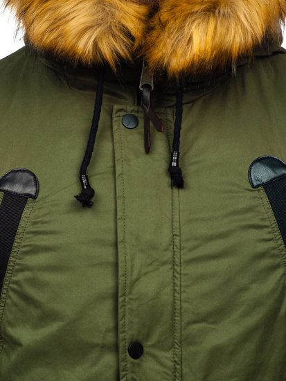 Chaqueta de invierno parka para hombre verde Bolf 1791