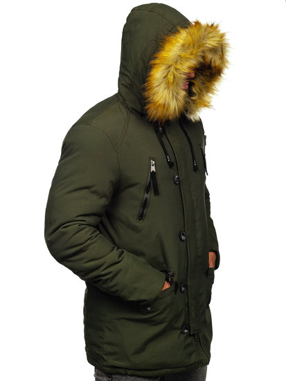 Chaqueta de invierno parka para hombre verde Bolf 1795 