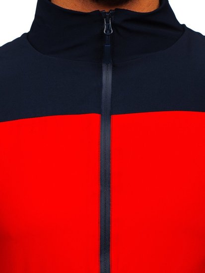 Chaqueta deportiva cortavientos para hombre azul oscuro Bolf HM094