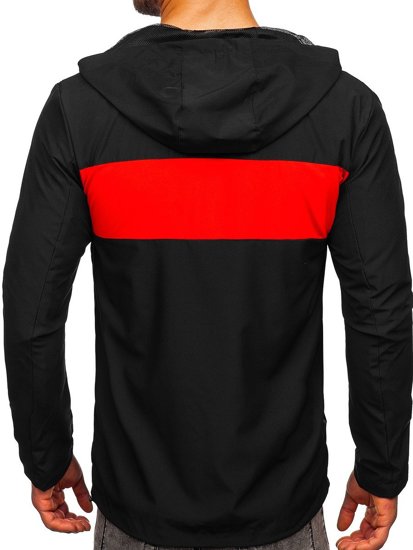 Chaqueta deportiva cortavientos para hombre color negro Denley HM147