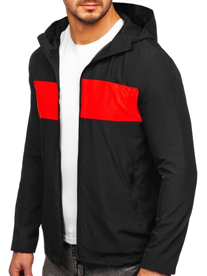 Chaqueta deportiva cortavientos para hombre color negro Denley HM147