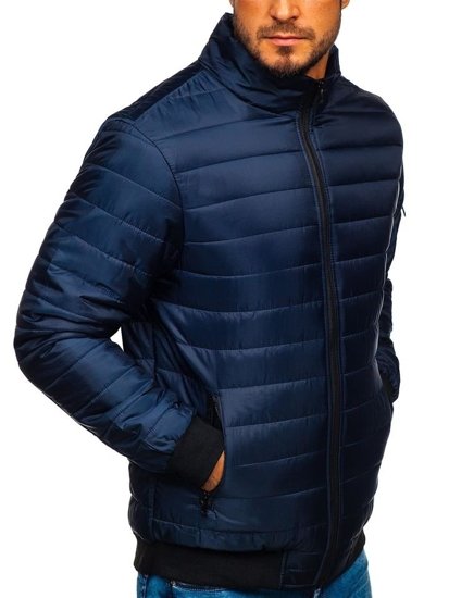 Chaqueta deportiva de entretiempo para hombre azul marino Bolf MY22