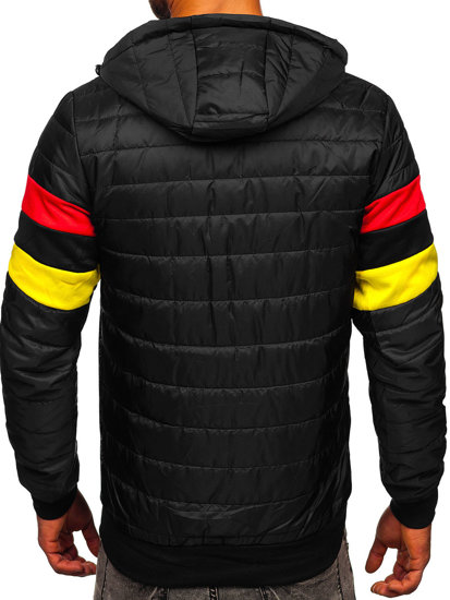 Chaqueta deportiva de entretiempo para hombre color negro Bolf M10021