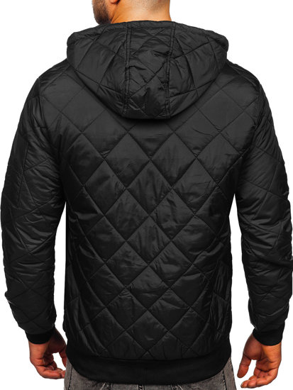 Chaqueta deportiva de entretiempo para hombre negro Bolf MY21