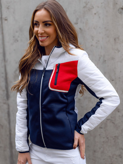 Chaqueta deportiva de entretiempo para mujer blanco Bolf KSW4006A