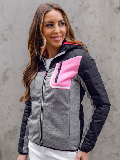 Chaqueta deportiva de entretiempo para mujer negro Bolf KSW4006A