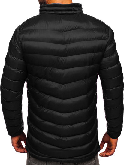 Chaqueta deportiva de invierno acolchada para hombre negra Bolf 1100