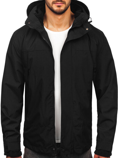 Chaqueta deportiva de invierno con forro para hombre negro Bolf 5M3262