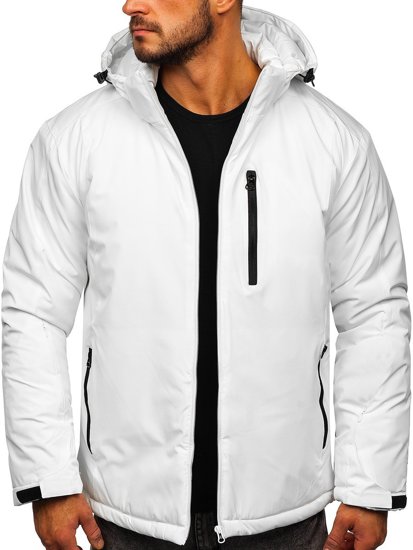 Chaqueta deportiva de invierno para hombre blanco Bolf HH011