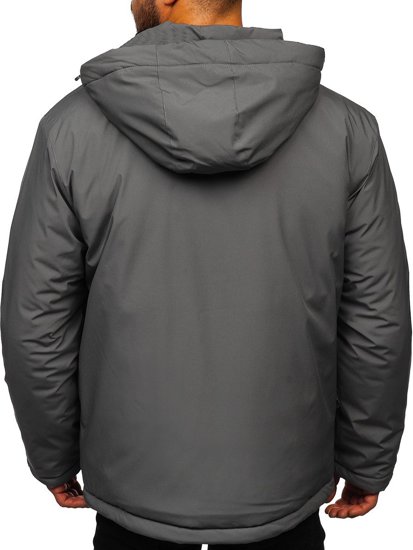 Chaqueta deportiva de invierno para hombre grafito Bolf HH011