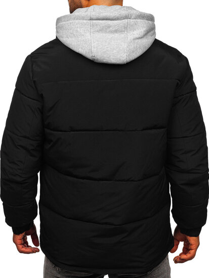 Chaqueta deportiva de invierno para hombre negra Bolf 62M9518