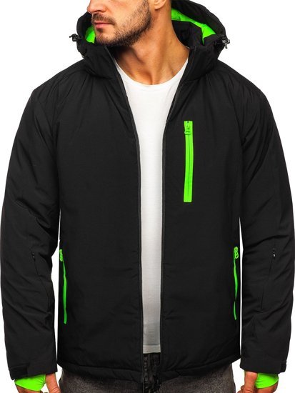 Chaqueta deportiva de invierno para hombre negro Bolf HH011