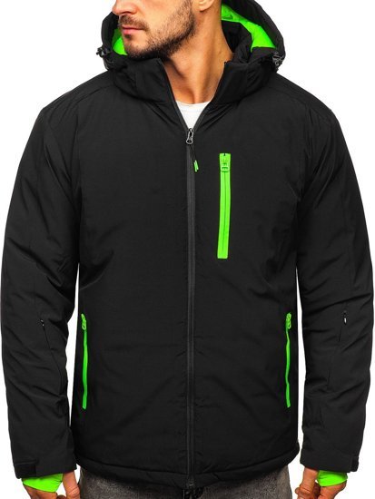 Chaqueta deportiva de invierno para hombre negro Bolf HH011