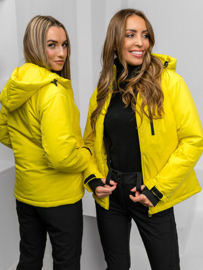 Chaqueta deportiva de invierno para mujer amarillo Bolf HH012B