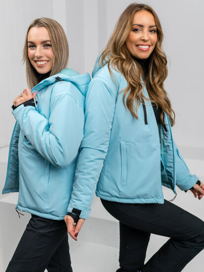 Chaqueta deportiva de invierno para mujer azul claro Bolf HH012B