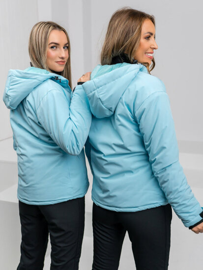 Chaqueta deportiva de invierno para mujer azul claro Bolf HH012B