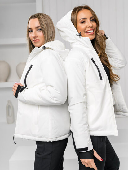 Chaqueta deportiva de invierno para mujer blanco Bolf HH012B