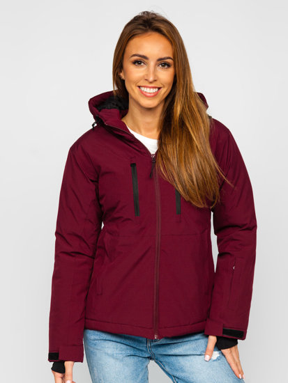 Chaqueta deportiva de invierno para mujer burdeos Bolf HH012A