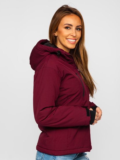 Chaqueta deportiva de invierno para mujer burdeos Bolf HH012A