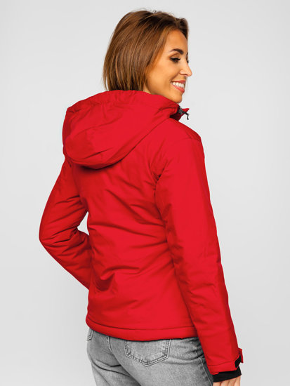 Chaqueta deportiva de invierno para mujer rojo Bolf HH012A