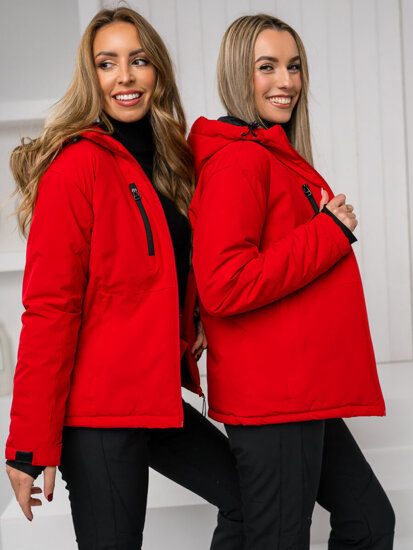 Chaqueta deportiva de invierno para mujer rojo Bolf HH012B